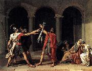 Jacques-Louis David Oath of the Horatii oil on canvas